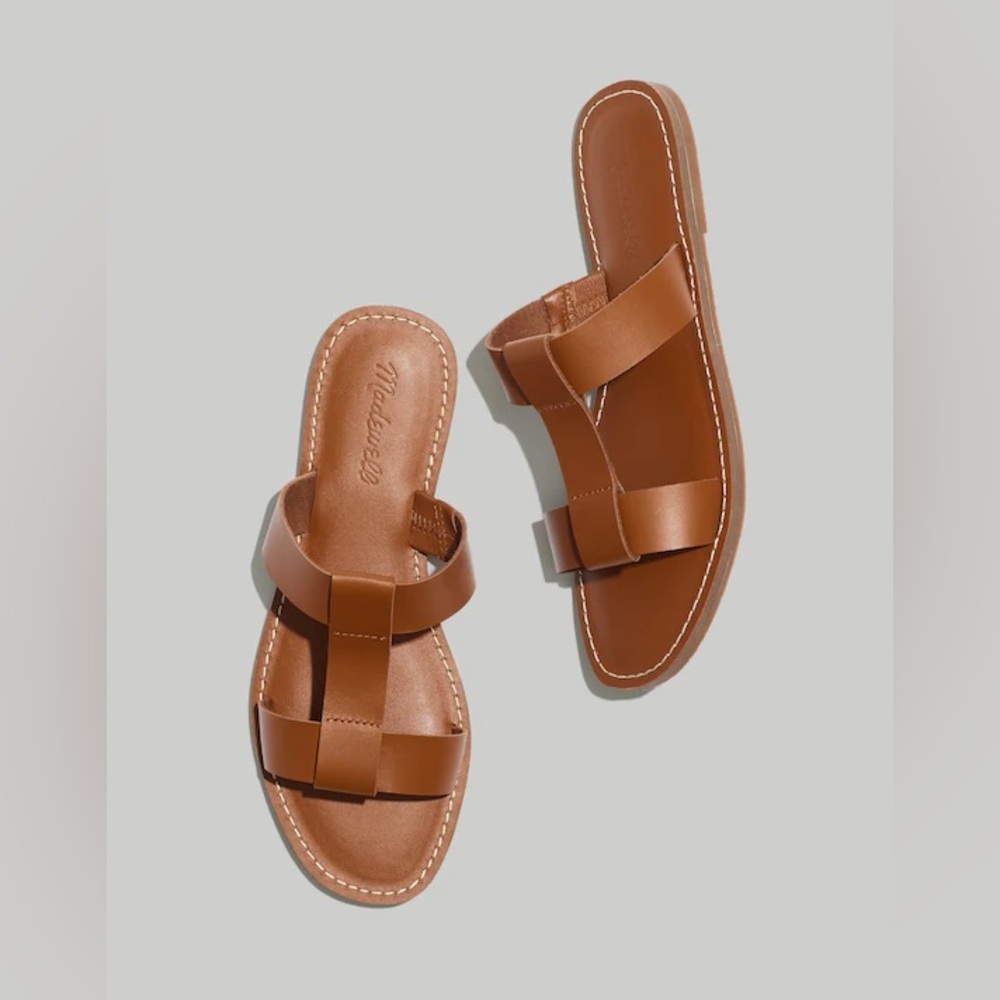 Madewell The Boardwalk T-Strap Slide Sandal - Picture 2 of 3